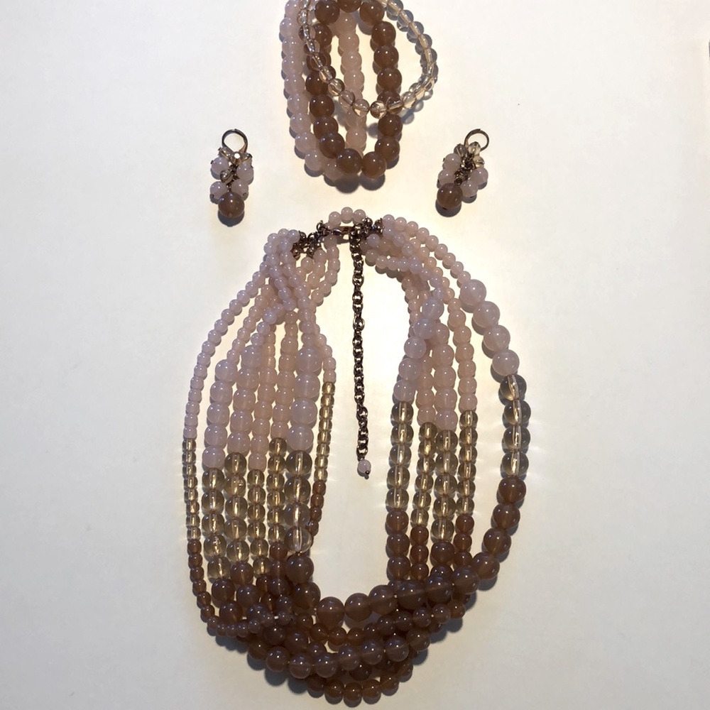 Premiere Designs Bubble Bath Necklace, Earrings and Bracelet Set